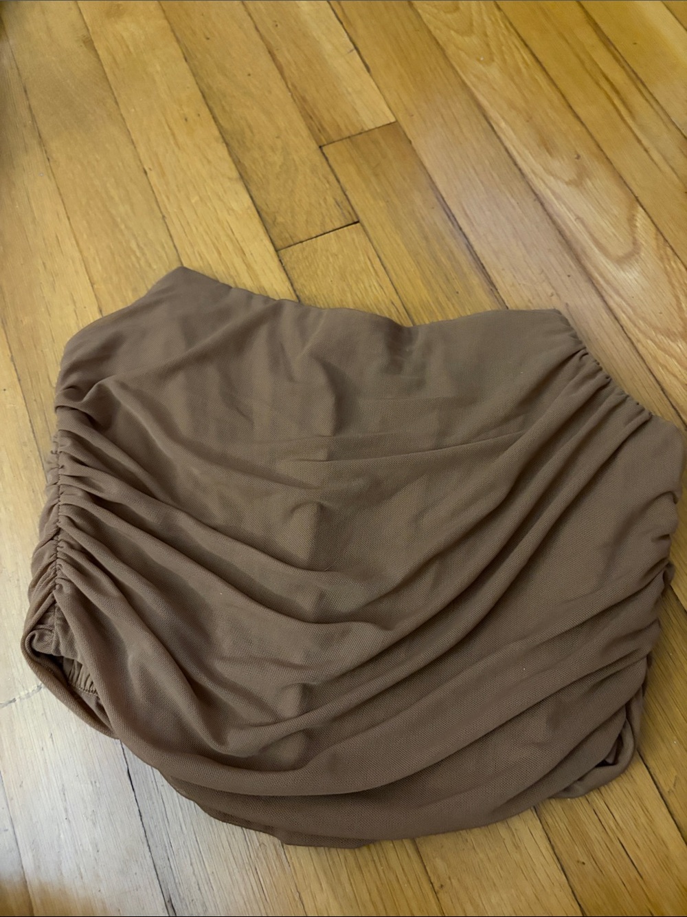 Ruched Brown Women's Camisole Top